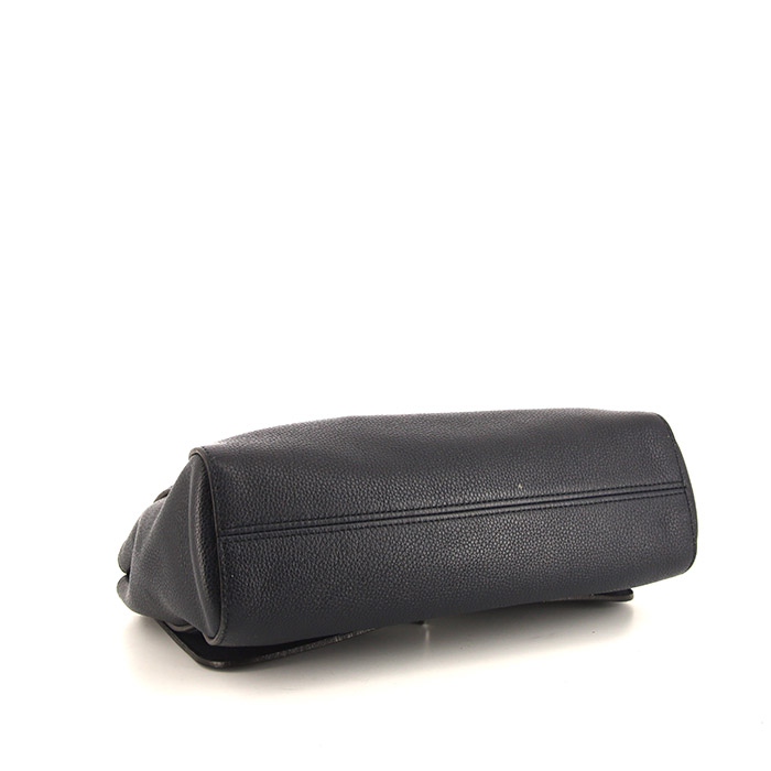 Sac bandoulière Mulberry Lily en cuir grainé bleu - Detail D5