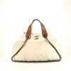 Chanel Portobello handbag in beige quilted leather - 360 thumbnail
