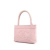 Chanel handbag in pink grained leather - 00pp thumbnail