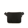 Loewe Military bumbag clutch-belt in black grained leather - 360 thumbnail