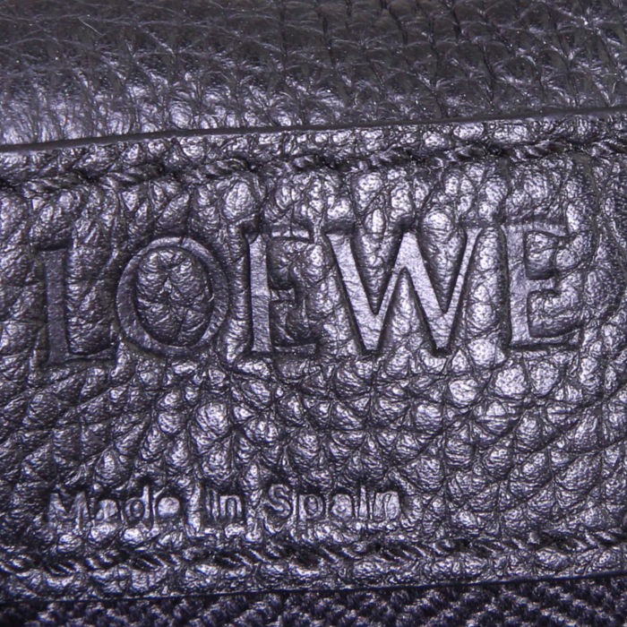 Pochette-cintura Loewe Military bumbag in pelle martellata nera - Detail D3
