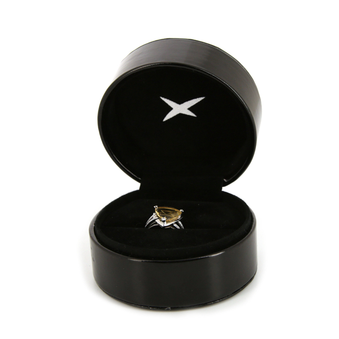 Mauboussin Mes Couleurs à Toi ring in white gold,  citrine and diamonds and in citrine - Detail D2