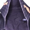 Shopping bag Hermès  Amedaba in tela blu e pelle gold - Detail D2 thumbnail