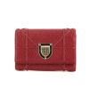 Dior Diorama wallet in red grained leather - 360 thumbnail