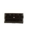 Louis Vuitton Sarah wallet in dark blue monogram patent leather - 360 thumbnail