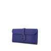 Hermes Jige pouch in blue Swift leather - 00pp thumbnail