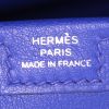 Bolsito de mano Hermes Jige en cuero swift azul - Detail D3 thumbnail