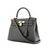 Hermes Kelly 28 cm handbag in grey togo leather - 00pp thumbnail