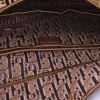 Bolso de mano Dior Saddle en terciopelo marrón y beige monogram - Detail D2 thumbnail