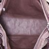 Louis Vuitton Ixia handbag in brown monogram suede and brown leather - Detail D3 thumbnail