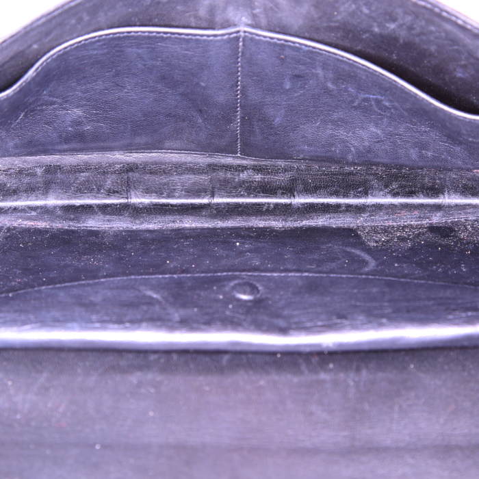 Borsa Hermès Palonnier in coccodrillo nero - Detail D2