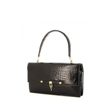 Borsa Hermès Palonnier in coccodrillo nero
