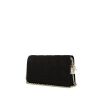 Pochette Dior Lady Dior Wallet on Chain in raso nero cannage - 00pp thumbnail