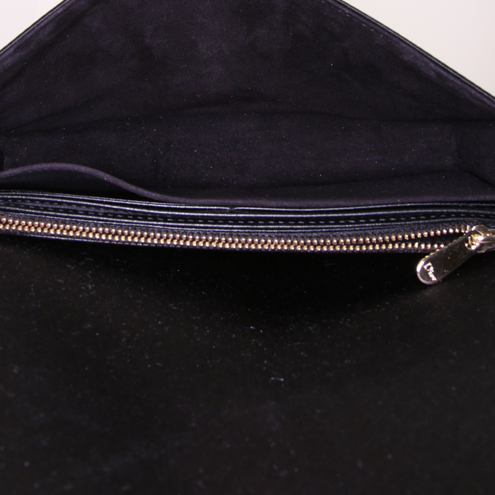 Pochette Dior Lady Dior Wallet on Chain in raso nero cannage - Detail D2