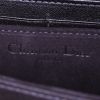 Dior Lady Dior Wallet on Chain pouch in black satin - Detail D3 thumbnail