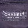 Chanel Shopping shopping bag in black coated canvas and black canvas - Detail D3 thumbnail
