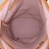 Shopping bag Louis Vuitton Bucket modello grande in tela monogram marrone e pelle naturale - Detail D2 thumbnail
