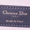 Pochette Dior Oblique en toile monogram bleue et cuir bleu - Detail D4 thumbnail