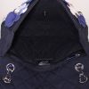 Chanel Timeless handbag in black quilted jersey - Detail D3 thumbnail