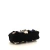 Borsa Chanel Timeless in jersey trapuntato nero con decoro floreale - Detail D5 thumbnail