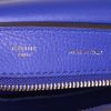Celine handbag in blue grained leather and blue suede - Detail D4 thumbnail