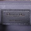 Dior Lady Dior mini shoulder bag in grey leather - Detail D3 thumbnail