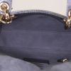 Dior Lady Dior mini shoulder bag in grey leather - Detail D4 thumbnail