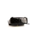 Mochila Chanel Vintage en charol acolchado negro - Detail D4 thumbnail