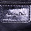 Sac à main Dior Saddle en toile et cuir verni noir - Detail D3 thumbnail