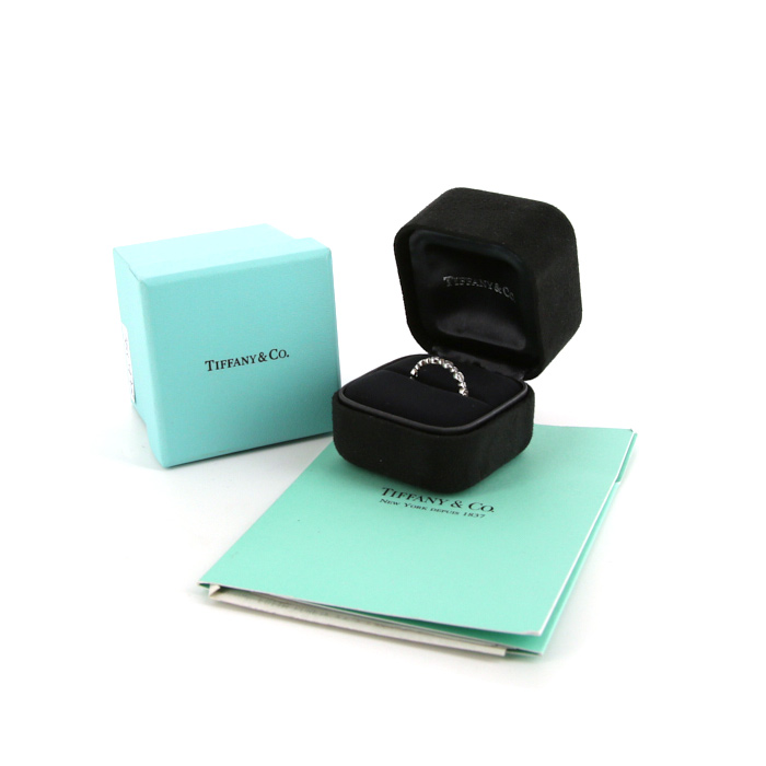 Tiffany 
Co Jazz ring in platinium and diamonds - Detail D2