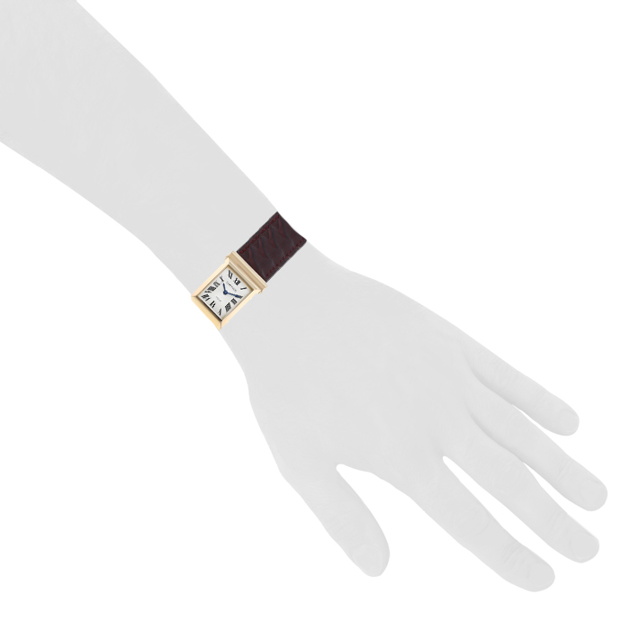 Cartier Driver watch in pink gold Circa  1997 - Detail D1