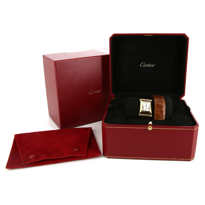 Cartier Driver watch in pink gold Circa  1997