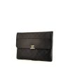 Chanel Pochette pouch in black quilted leather and black leather - 00pp thumbnail