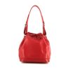 Shopping bag Louis Vuitton petit Noé in pelle Epi rossa - 360 thumbnail