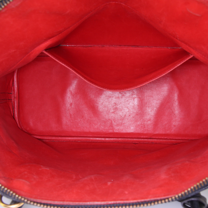 Borsa Hermès Bolide 37 cm in pelle Ardenne nera - Detail D2