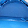 Hermes Kelly 25 cm handbag in blue Mysore leather - Detail D3 thumbnail