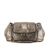 Chanel  Shopping handbag in silver leather - 360 thumbnail