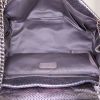 Chanel  Shopping handbag in silver leather - Detail D2 thumbnail