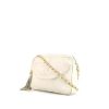 Chanel Vintage shoulder bag in white quilted leather - 00pp thumbnail