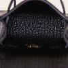 Borsa Hermès Kelly Twilly bag charm in lucertola nera e seta multicolore - Detail D1 thumbnail