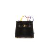 Borsa Hermès Kelly Twilly bag charm in lucertola nera e seta multicolore - 360 thumbnail