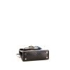 Borsa Hermès Kelly Twilly bag charm in lucertola nera e seta multicolore - Detail D4 thumbnail