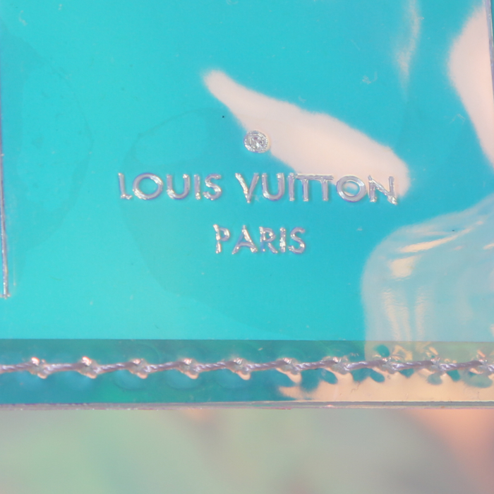 Louis Vuitton Keepall Editions Limitées weekend bag in transparent shading vinyl - Detail D4