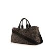 Prada Canapa shopping bag in beige and black tweed - 00pp thumbnail