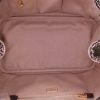 Prada Canapa shopping bag in beige and black tweed - Detail D3 thumbnail