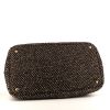 Prada Canapa shopping bag in beige and black tweed - Detail D5 thumbnail