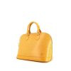 Bolso de mano Louis Vuitton Alma modelo pequeño en cuero Epi amarillo - 00pp thumbnail