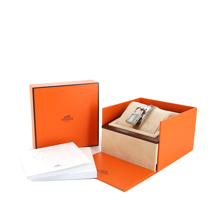 Reloj Hermes Kelly-Cadenas de acero Ref :  KE1.210 Circa  2010