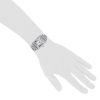 Cartier Tank Solo watch in stainless steel Ref:  3169 Circa  2000 - Detail D1 thumbnail