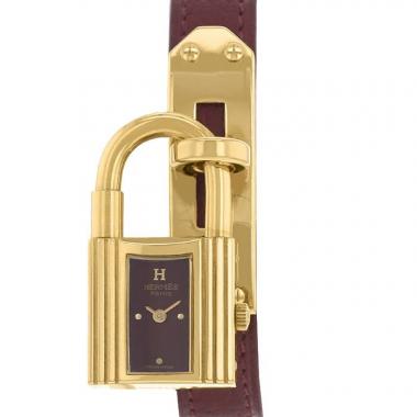 Reloj Hermes Kelly-Cadenas de oro chapado Circa  2010